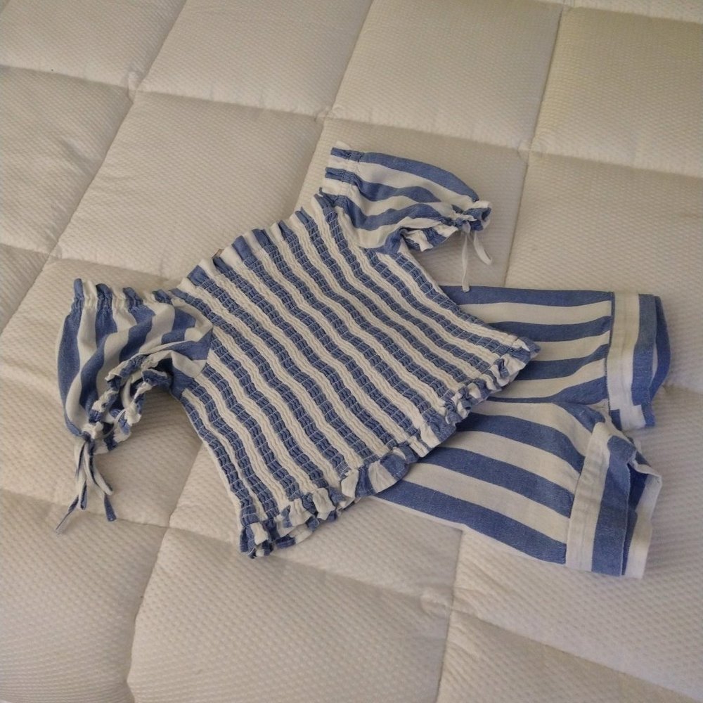 RARE EDITIONS SIZE:14, BLUE/WHITE